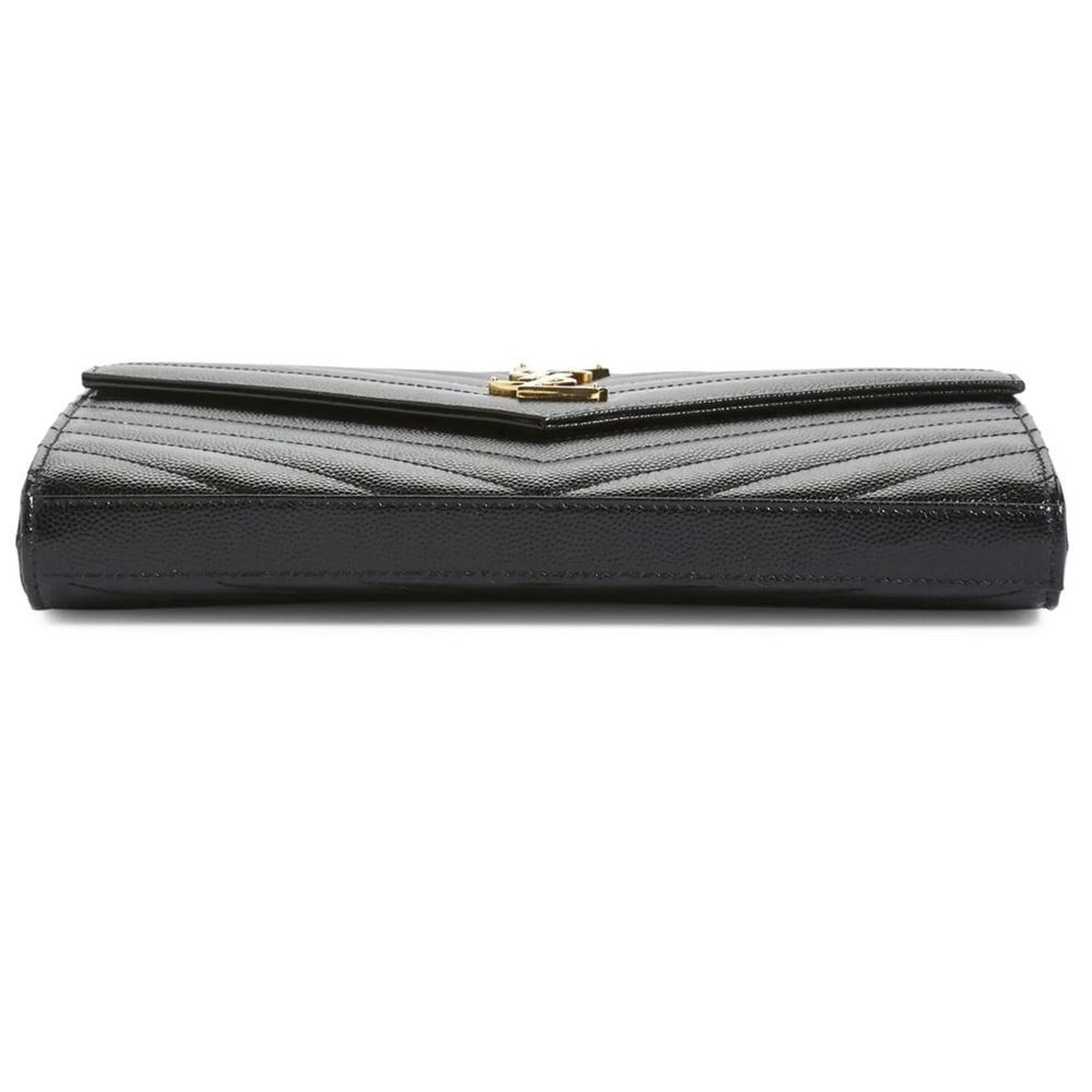 BNIB! MSRP$1995 YSL Saint Laurent Large Monogram Quilted Leather Wallet on Chain - Picture 11 of 16